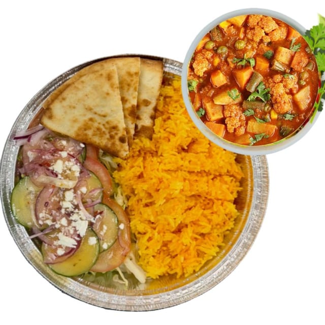 Veggie Curry Platter.