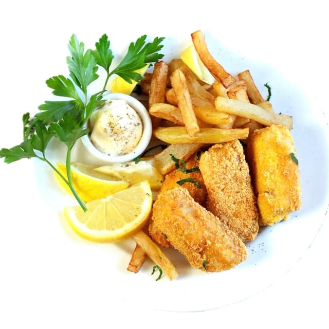 Crispy Fish with Fries.