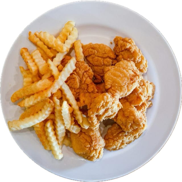 10 Pcs Boneless Fried Chicken with Fries.