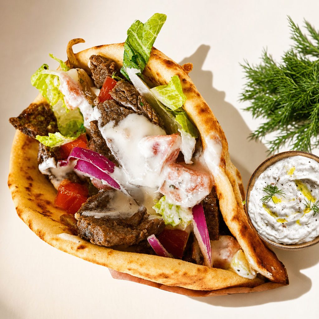 Gyro on Pita.