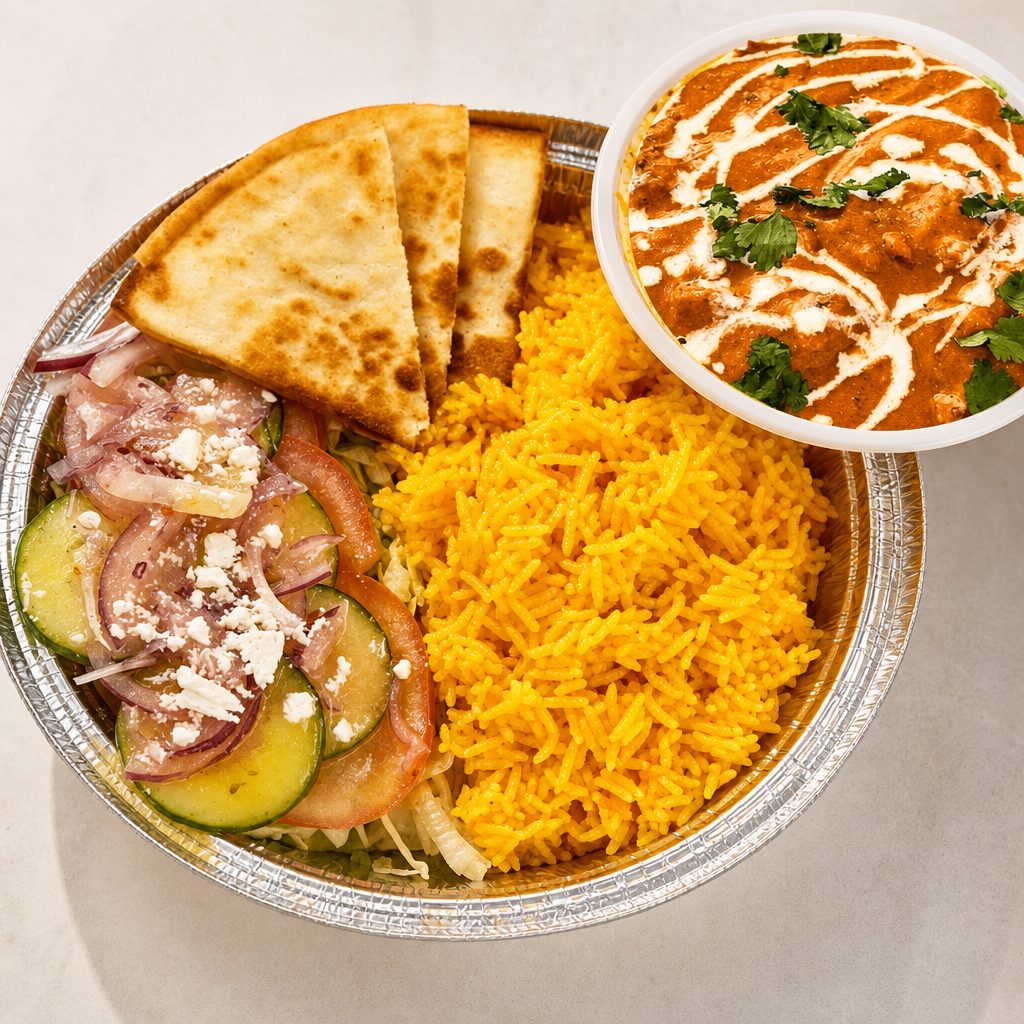 Butter Chicken Curry Platter.