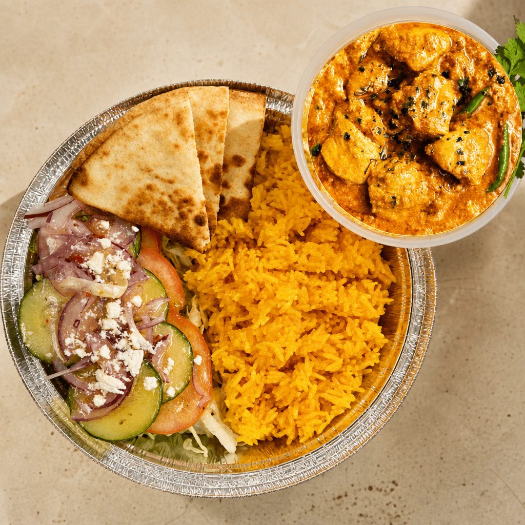 Chicken Curry Platter.