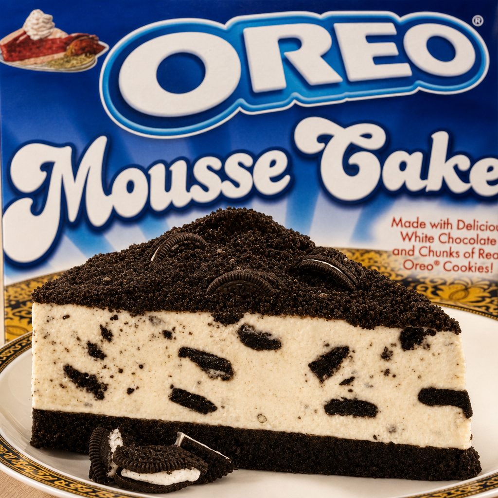 Oreo Mousse Cake.