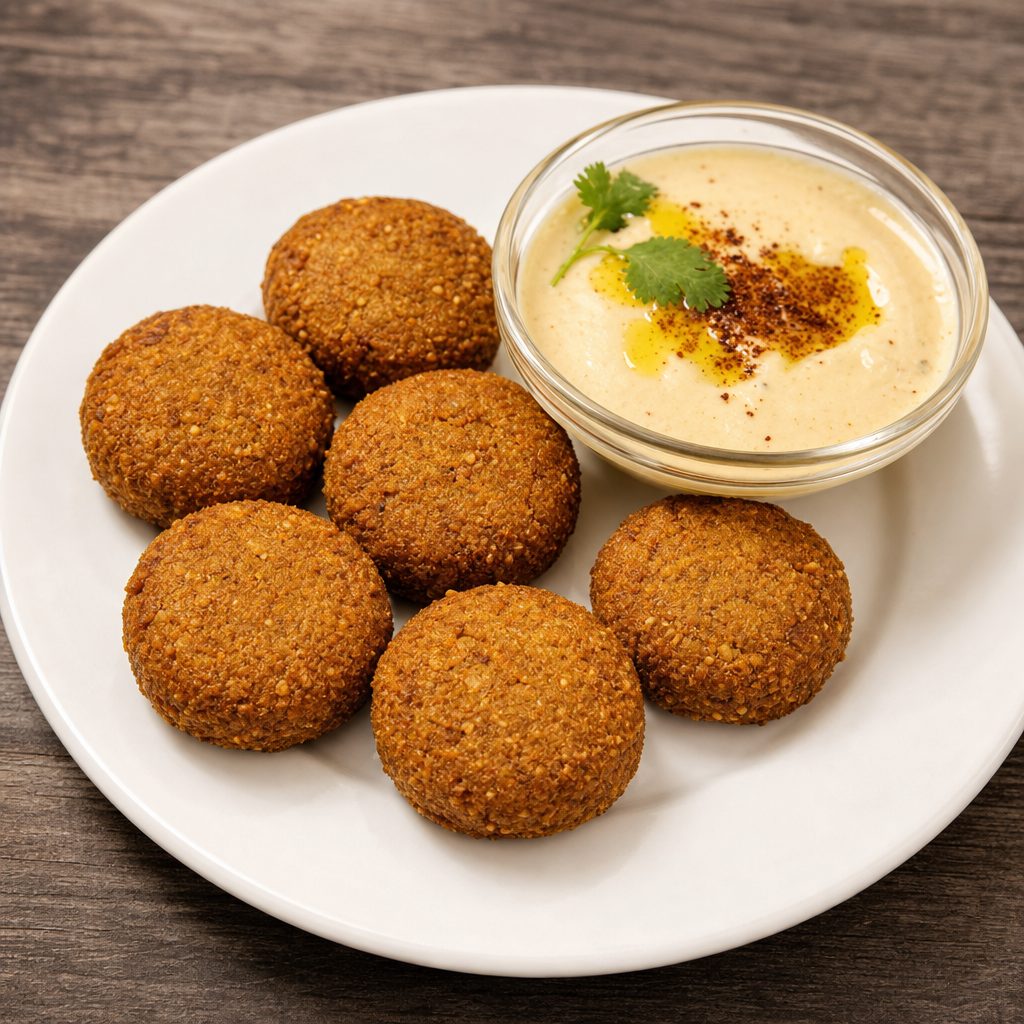 Falafel With Hummus.