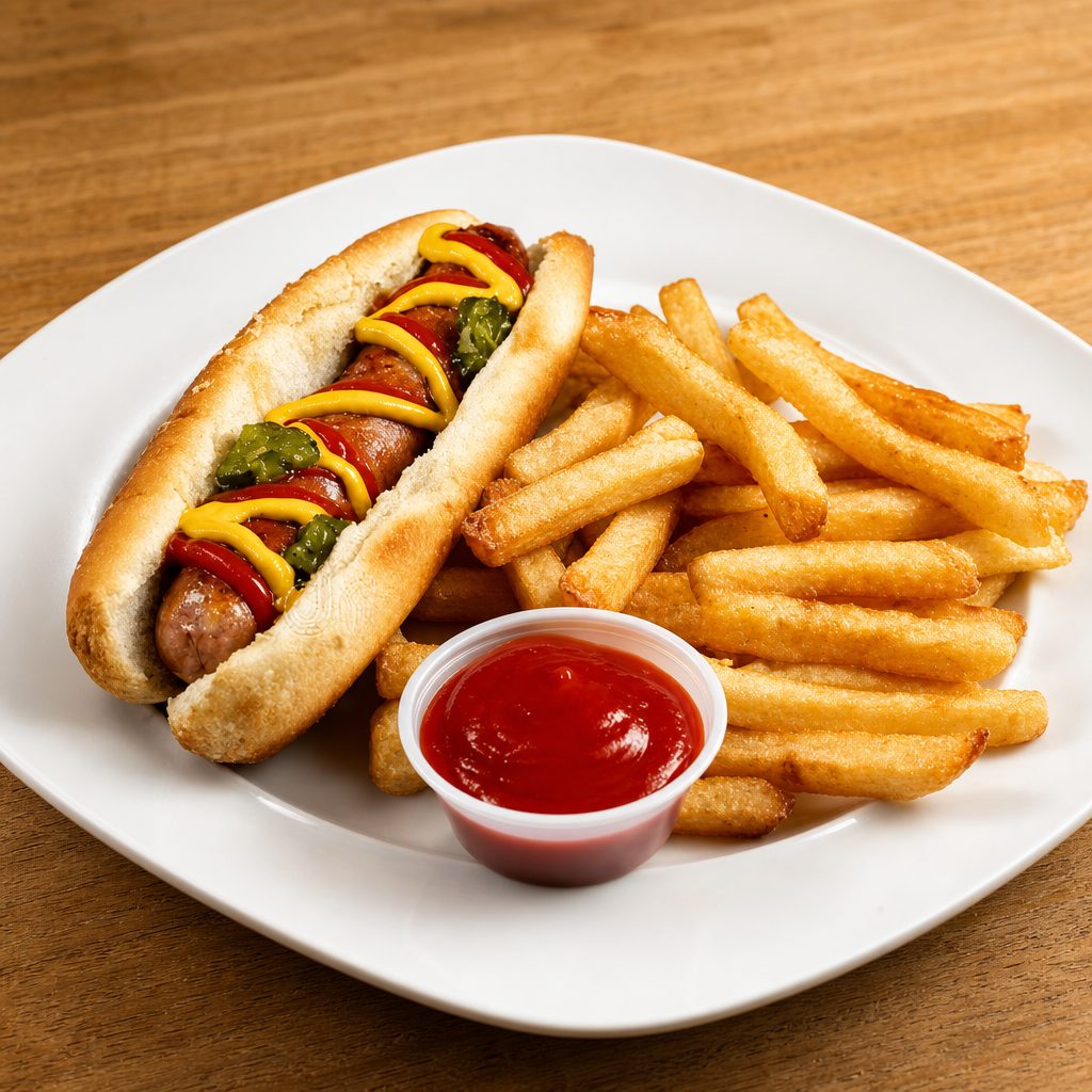 Kids Beef Hot Dog.