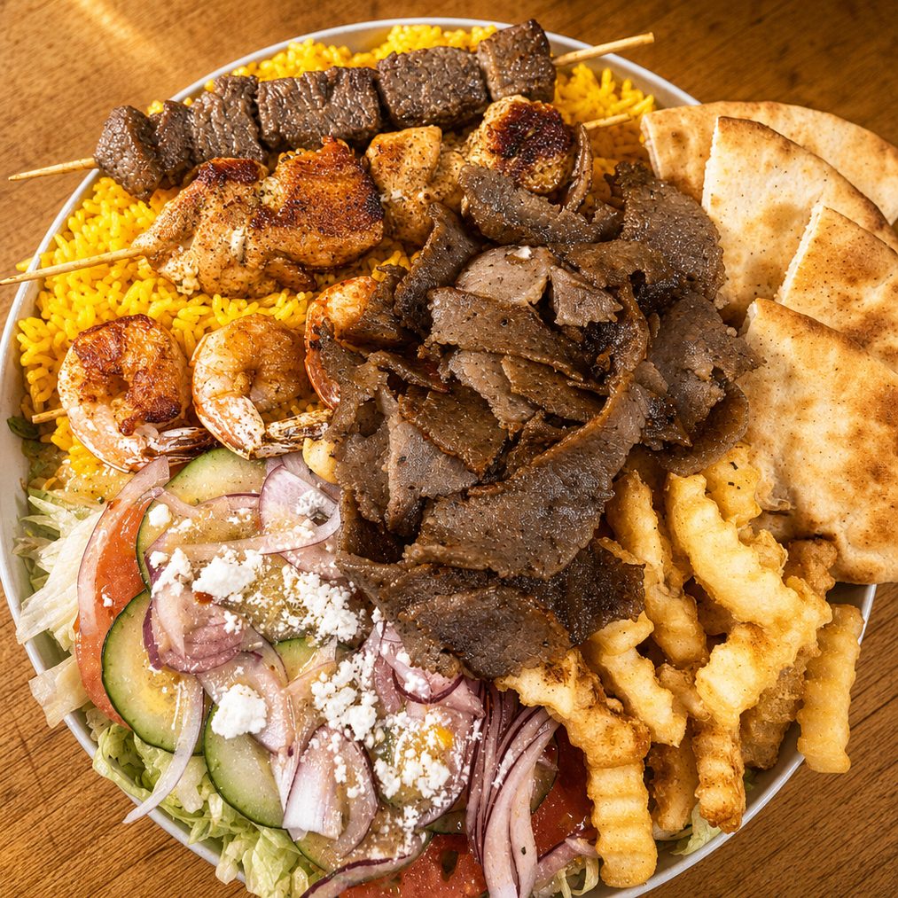 Mixed Kabab Platter.