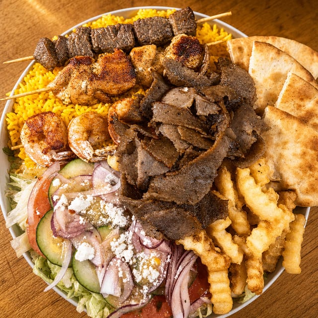 Mixed Kabab Platter.